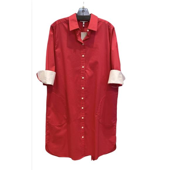 Hinson Wu Delphine Stretch Polished Cotton Blouse